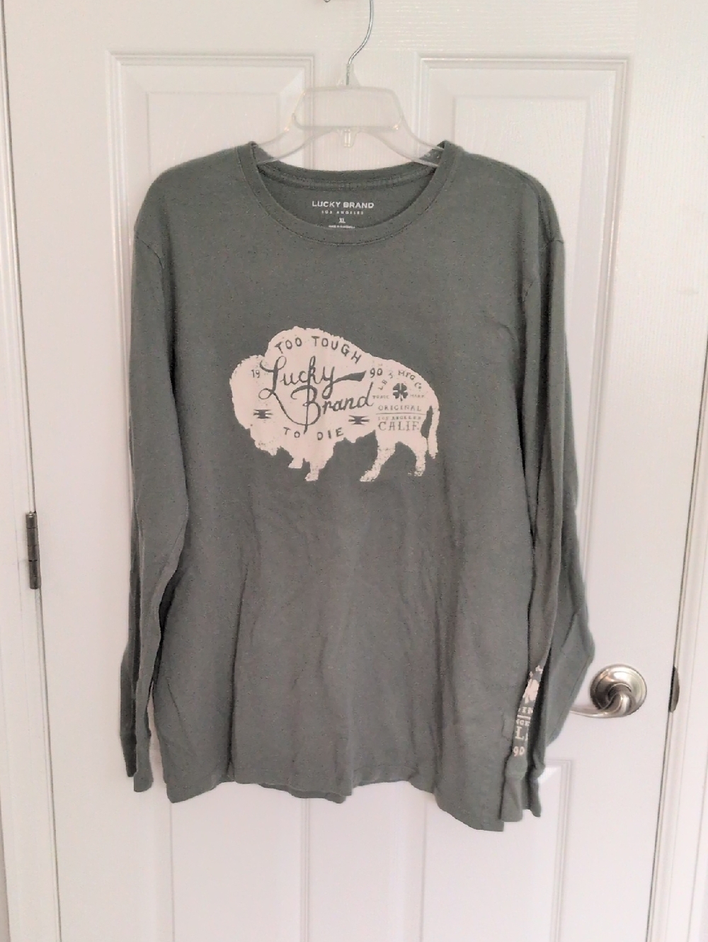 Lucky Brand Men's Long Sleeve Bison Tee - XL